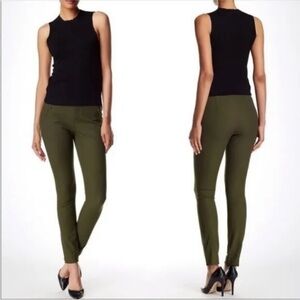 Theory Adalwen Jetty Pants in Green Stretch Skinny Trouser Legging